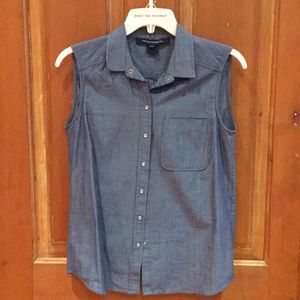 French connection Chambre denim button down